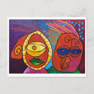 おやじさんごっこ…行儀よくするはがき ポストカード