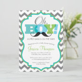 おやじのヒゲ 赤ちゃん歓迎パーティー招待状 招待状 (スタンド正面)