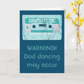 おやじの古いカセットテープの音楽 カード (黄色い花)