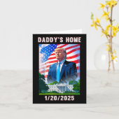 おやじの帰宅 ドナルド・トランプ 2024 カード (黄色い花)