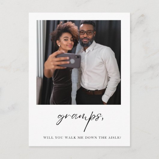 おやじ座の人の下まで歩いて行って ポストカード (正面)