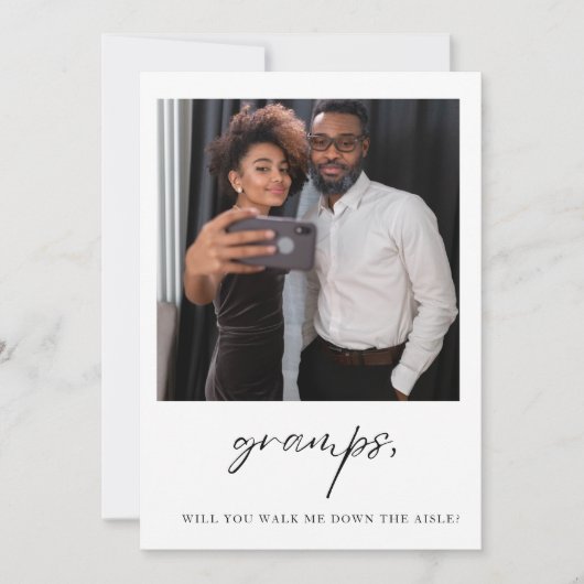 おやじ座の人の下まで歩いて行って 招待状 (正面)