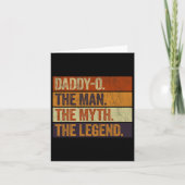 おやじ様 伝説の男 偉大なる神話 面白いレトロなファッション カード (正面)