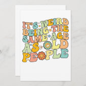 おやじ連中と同じ年だなんて、妙な感じがするぜ 招待状 (正面/裏面)