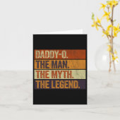 おやじ ヒゲの男 伝説のおやじ 面白いレトロ カード (黄色い花)