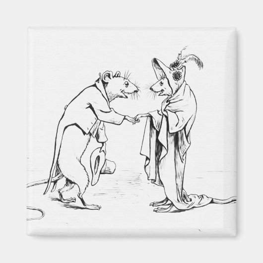 おやすみなさいのネズミ マグネット (正面)