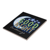 おやすみなさいの三日月形の月Thunder_Cove タイル (側面)