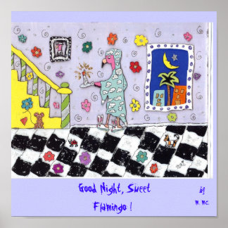 おやすみなさいスイートフラミンゴ! ポスター