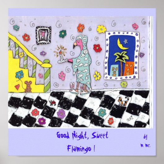 おやすみなさいスイートフラミンゴ! ポスター (正面)