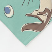 おやすみなさい私のかわいいカワウソ! フリースブランケット (角)