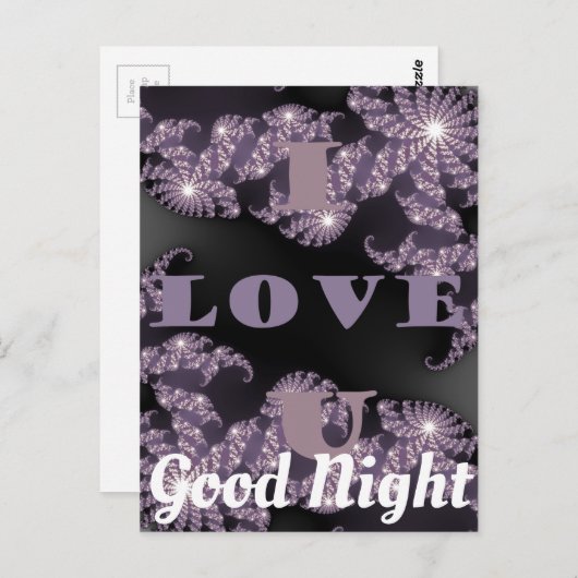 おやすみなさい素敵な夕べを持賛美っている ポストカード (正面/裏面)