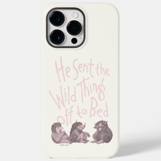 おやすみなさい、ワイルドなものたちよ - ピンク Case-Mate iPhoneケース (裏面)