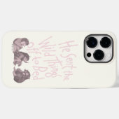 おやすみなさい、ワイルドなものたちよ - ピンク Case-Mate iPhoneケース (裏面 (横))