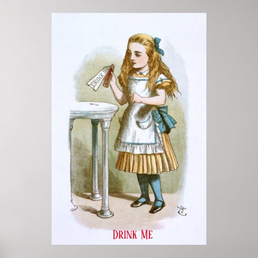 『おやすみのアリス』より「Drink Me」 ポスター (正面)