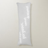 おやすみのゴージャスで甘い夢の柔らかいかわいそうな灰色 ボディピロー (正面縦)