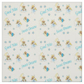 おやすみテディベア ファブリック (見本)