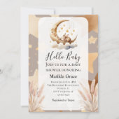 おやすみハーフムーンバニー招待状 招待状 (正面)