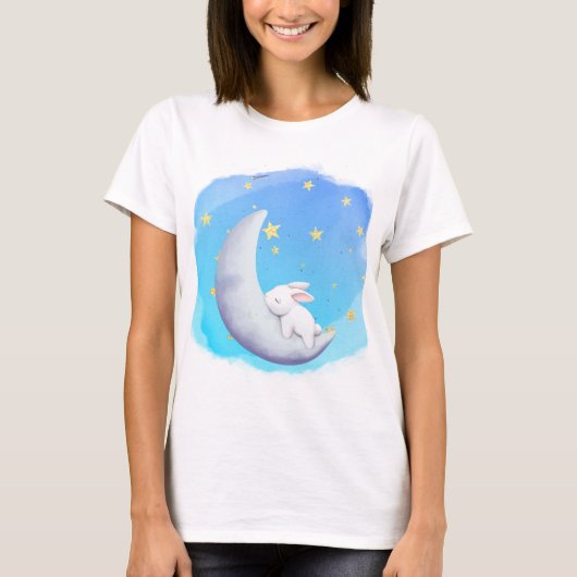 おやすみバニームーン Tシャツ (正面)