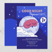 おやすみパジャマパーティー 招待状 (正面/裏面)