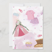 おやすみパーティー テンプレート, ソフトパステルカラー 招待状 (裏面)