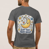 おやすみムーン＆スターズ　～空想の天体をモチーフにした子供服～ Tシャツ (裏面)
