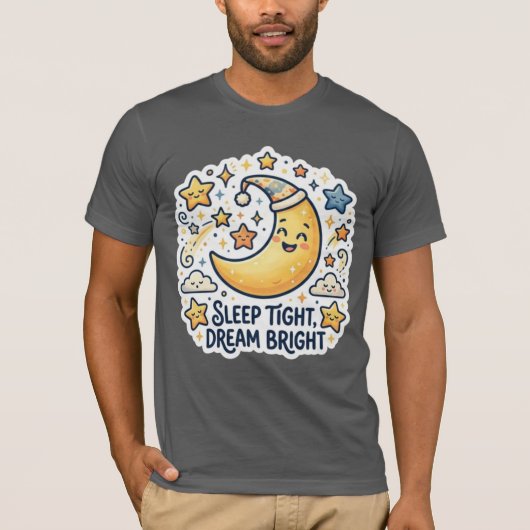 おやすみムーン＆スターズ　～空想の天体をモチーフにした子供服～ Tシャツ (正面)