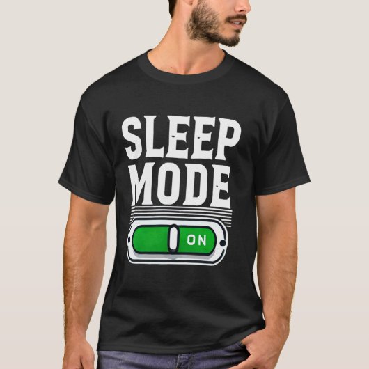 おやすみモード発動 かわいい昼寝Tシャツ 昼寝好き Tシャツ (正面)