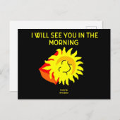 おやすみ太陽はがき ポストカード (正面/裏面)