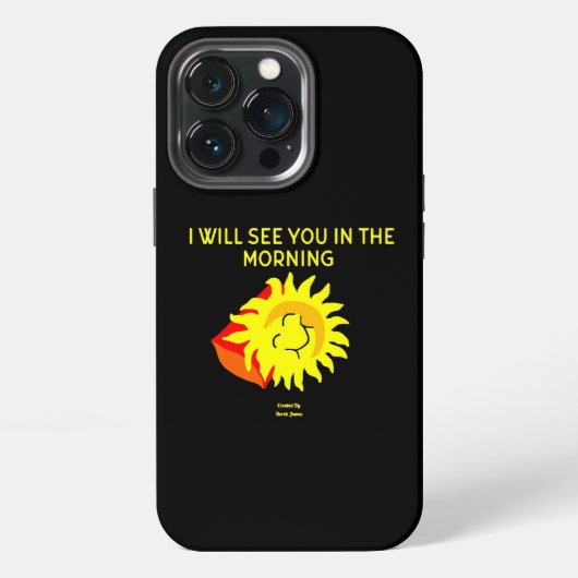 おやすみ太陽 Apple iPhone 13 Pro カー iPhoneケース (裏面)