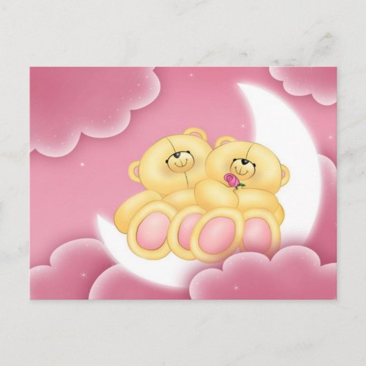 おやすみ熊！グッドナイトベアはがき ポストカード (正面)