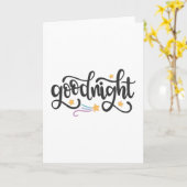 おやすみ カード (黄色い花)