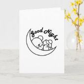 おやすみ カード (黄色い花)