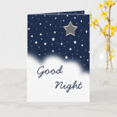 おやすみ カード (黄色い花)