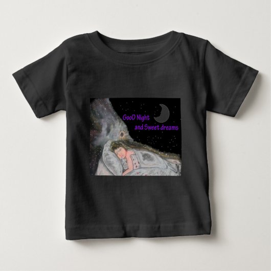 おやすみ ベビーTシャツ (正面)