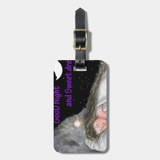 おやすみ ラゲッジタグ (正面縦)