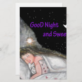 おやすみ 便箋 (正面/裏面)