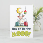 おやすみMOOO! | ユモアなイードの牛のバケーション 招待状 (スタンド正面)