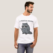 おやつが欲しいアライグマ Tシャツ (正面フル)