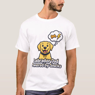 おやつに支えられたラブラドールのパパ Tシャツ