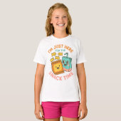 おやつの時間だけだよ~かわいい学校給食 Tシャツ (正面フル)