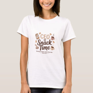 おやつの時間のCEOママTシャツ - 面白いママの生活 Tシャツ