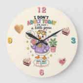 おやつの時間は24時間 ラージ壁時計 (正面)
