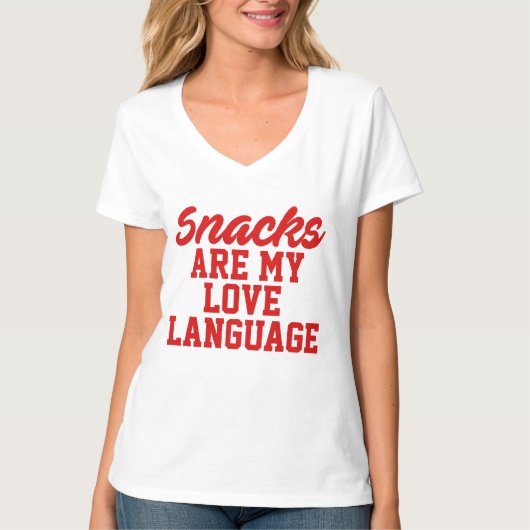 おやつは私の愛の言葉です Tシャツ (正面)