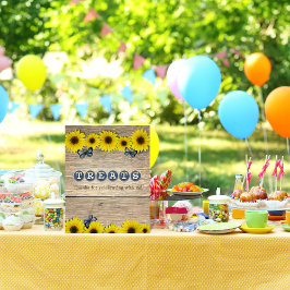 おやつひまわり素朴赤ちゃんシャワー ポスター