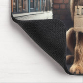 おやつを求めるアイルランドの狼 マウスパッド (コーナー)