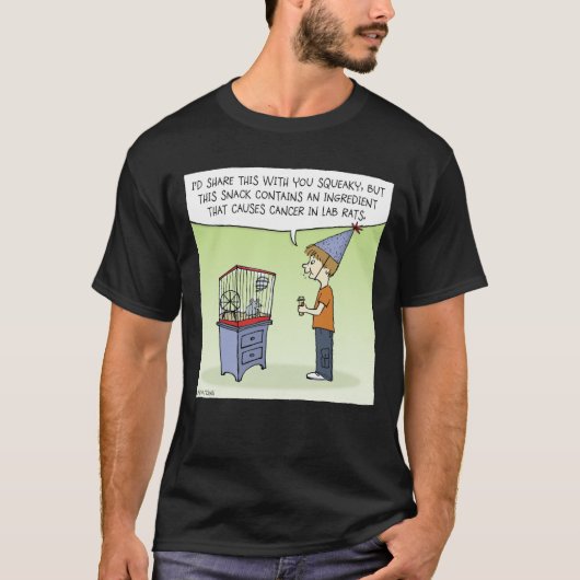 おやつを食べる子供のキャラクター Tシャツ (正面)