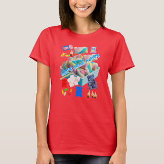 おやつタイム – パステルマシュマロ&キャンディ Tシャツ