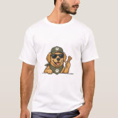 おやつディーラー 笑えるドッグTシャツ Tシャツ (正面)