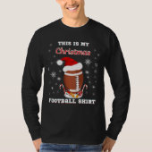 おやつ付きクリスマス フットボールTシャツ Tシャツ (正面)