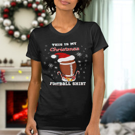おやつ付きクリスマス フットボールTシャツ Tシャツ